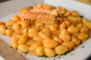 Gnocchi alla crema di scampi