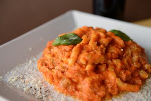 Fusilli alla parmigiana di melanzane