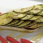 Filetti di Spigola grigliati con zucchine alla Scapece